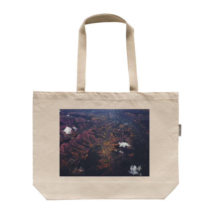 into the void, organic canvas tote